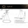 Подвесной светильник Aployt Armel APL.049.13.40 APL.049.13.40 - 16