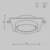 Встраиваемый светильник Maytoni Technical Hoop DL086-GX53-SQ-BG DL086-GX53-SQ-BG - 2