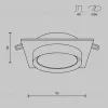 Встраиваемый светильник Maytoni Technical Hoop DL086-GX53-SQ-W DL086-GX53-SQ-W - 4