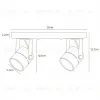 Спот Arte Lamp Mizar A1311PL-2BK A1311PL-2BK - 3