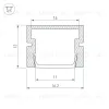 Алюминиевый профиль Arlight PDS-SM-3000 Anod 038815 038815 - 3