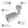 Трековый светильник Эра TR41-GU10 WH Б0054172 Б0054172 - 10