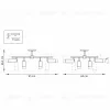 Люстра на штанге Lightstar Rullo LR7283648741 (571728+214436-4+214487-4+202431-8) LR7283648741 - 4