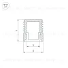 Алюминиевый профиль Arlight SL-MINI-8-2000 WHITE 037109 037109 - 3