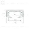 Алюминиевый профиль Arlight SL-SLIM-H7-2000 WHITE 037111 037111 - 3