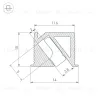 Алюминиевый профиль Arlight SL-BEVEL-H10-F14-2000 ANOD OLIVE GREY 038200 038200 - 7