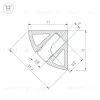 Алюминиевый профиль Arlight SL-KANT-H11-2000 ANOD OLIVE GREY 038197 038197 - 6