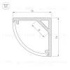 Алюминиевый профиль Arlight SL-KANT-H16-2000 WHITE 037117 037117 - 4