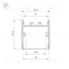 Алюминиевый профиль Arlight SL-LINE-3638-LW-2000 ANOD BLACK 038445 038445 - 5