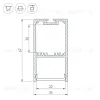Алюминиевый профиль Arlight с экраном SL-LINE-3667-2500 WHITE+OPAL 036303 036303 - 3