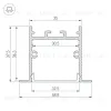 Алюминиевый профиль Arlight SL-LINIA49S-F-2000 ANOD BLACK 039389 039389 - 4