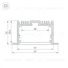 Алюминиевый профиль Arlight с экраном SL-LINIA62-F-2500 BLACK+OPAL 036307 036307 - 4