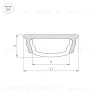 Алюминиевый профиль Arlight ARH-BENT-W11-2000 ANOD BLACK 039583 039583 - 3