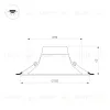 Встраиваемый светильник Arlight MS-BLIZZARD-BUILT-R102-8W Warm3000 (WH, 100 deg, 230V) 036578 036578 - 4