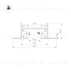 Шинопровод Arlight LGD-2TR-TRACK-F-1000-BK-M (C) 038672 038672 - 3