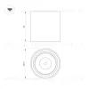 Накладной светильник Arlight SP-SALT-R75-8W Warm3000 (WH-BK, 40 deg, 230V) 039378 039378 - 3