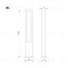 Уличный светильник Arlight LGD-MUSE-BOLL-H2000-18W Warm3000 (DG, 328 deg, 230V) 037522 037522 - 2