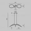Подвесной светильник Maytoni Curve MOD156PL-L52B4K MOD156PL-L52B4K - 10