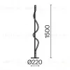 Торшер Maytoni Tau MOD166FL-L15B3K MOD166FL-L15B3K - 8