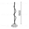 Торшер Maytoni Tau MOD166FL-L15B3K MOD166FL-L15B3K - 9