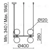 Подвесной светильник Maytoni Ring MOD013PL-04BS1 MOD013PL-04BS1 - 3