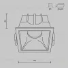 Встраиваемый светильник Maytoni Technical Alfa LED DL043-01-10W3K-SQ-W DL043-01-10W3K-SQ-W - 11