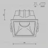 Встраиваемый светильник Maytoni Technical Alfa LED DL043-01-10W3K-SQ-WB DL043-01-10W3K-SQ-WB - 11