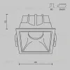 Встраиваемый светильник Maytoni Technical Alfa LED DL043-01-10W4K-SQ-WB DL043-01-10W4K-SQ-WB - 12