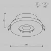 Встраиваемый светильник Maytoni Technical Stark DL083-01-GU10-RD-B DL083-01-GU10-RD-B - 4