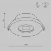Встраиваемый светильник Maytoni Technical Stark DL083-01-GU10-RD-W DL083-01-GU10-RD-W - 3