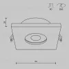 Встраиваемый светильник Maytoni Technical Stark DL083-01-GU10-SQ-B DL083-01-GU10-SQ-B - 3
