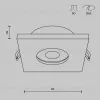 Встраиваемый светильник Maytoni Technical Stark DL083-01-GU10-SQ-W DL083-01-GU10-SQ-W - 2