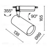 Трековый светильник Maytoni Technical Vuoro TR003-1-15W3K-S-B TR003-1-15W3K-S-B - 2