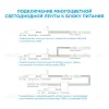 Комплект светодиодной ленты Apeyron 12В 7.2Вт/м smd 5050 30 д/м IP65 5м RGB (блок, коннектор, контроллер)  10-03 10-03 - 13