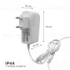 Блок питания Apeyron 12В 6Вт IP44 0,5А разъем 2,5*5,5мм 03-16 03-16 - 6