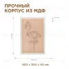 Светодиодный ночник Apeyron Фламинго теплый белый 2хАА МДФ 12-178 12-178 - 4