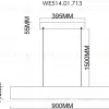 Подвесной светильник Wertmark Edda WE514.01.713 WE514.01.713 - 2