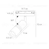 Трековый магнитный светильник Arte Lamp Expert A5740PL-1BK A5740PL-1BK - 5
