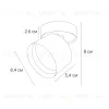 Накладной спот Arte Lamp Intercrus A5549PL-1WH A5549PL-1WH - 3
