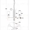 Подвесная люстра Arte Lamp Matar A4027LM-6PB A4027LM-6PB - 3