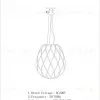 Подвесной светильник iLamp Cento 9935P/1-D300 CL 9935P/1-D300 CL - 2