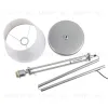 Торшер Uniel UML-T500 E27 SILVER/WHITE UL-00010181 UML-T500 E27 SILVER/WHITE - 3