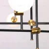 Люстра на штанге Delight Collection Bistro Globe 9389P/6 black/gold 9389P/6 black/gold - 6