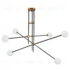 Люстра на штанге Delight Collection Bistro Globe 9389P/6 black/gold 9389P/6 black/gold - 1