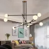Люстра на штанге Delight Collection Bistro Globe 9389P/9 black/gold 9389P/9 black/gold - 5