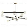 Люстра на штанге Delight Collection Bistro Globe 9389P/9 black/gold 9389P/9 black/gold - 1