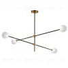 Люстра на штанге Delight Collection Bistro Globe 9389P/4 black/gold 9389P/4 black/gold - 1