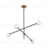 Люстра на штанге Delight Collection Bistro Globe 9389P/4 black/gold 9389P/4 black/gold - 2