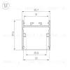 Профиль Arlight SL-LINE-3638-LW-2000 ANOD GOLD 039981 039981 - 3
