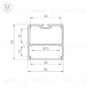 Профиль Arlight SL-LINE-5050-LW-2000 WHITE 038450 038450 - 3